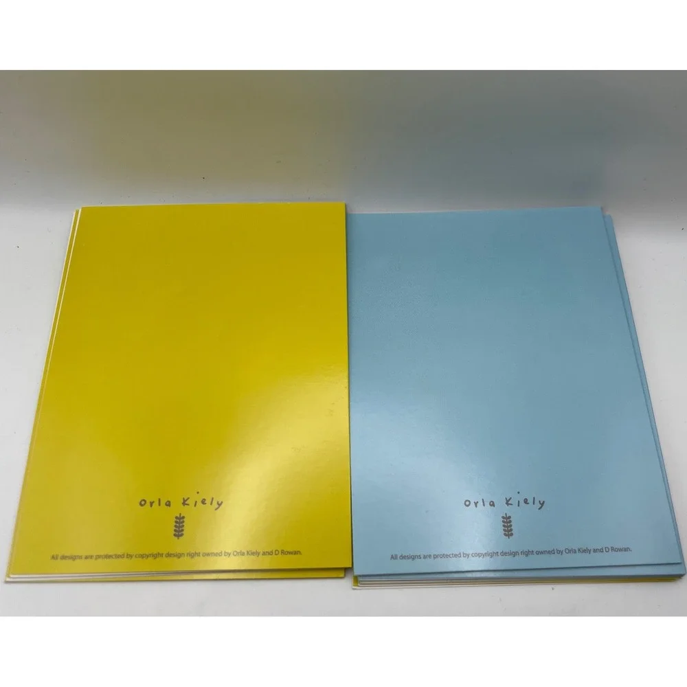 Orla Kiley Paper Scribble Stem Blank Cards Open Box Unused 10 Cards & Envelopes